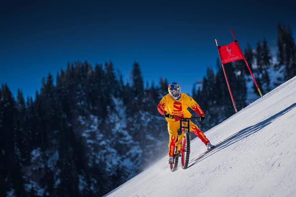 Mountain bike maverick Fabio Wibmer conquers legendary Streif ...